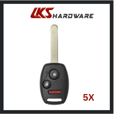 2006-2017 Honda / Acura 3-Button Remote Head Key / N5F-S0084A( PACK OF 5 )