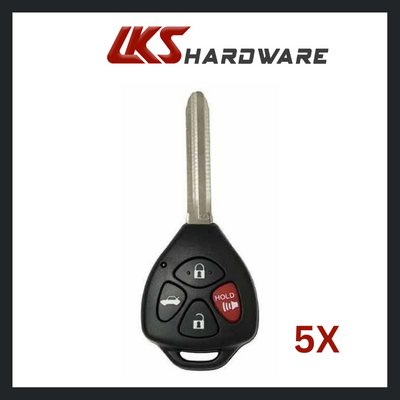 2010-2014 Toyota / 4-Button Remote Head Key / GQ4-29T - G CHIP ( PACK OF 5 )