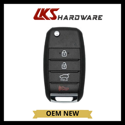 2016-2020 Kia Sportage / 4-Button Flip Key / PN: 95430-D9100 / TQ8-RKE-4F27 (OEM)