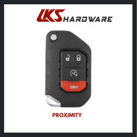 Load image into Gallery viewer, 2018-2021 Jeep Wrangler Gladiator / 4-Button Smart Flip Key Remote Start / OHT1130261
