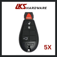 Load image into Gallery viewer, 2008-2017 Dodge Chrysler Jeep / 4-Button Fobik Key w/ Hatch ( PACK OF 5 )
