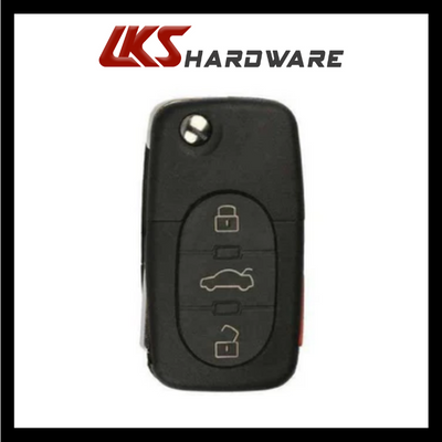 1997-2006 Audi / 4-Button Flip Key / PN: 4D0837231P / MYT8Z0837231 / 315 MHz