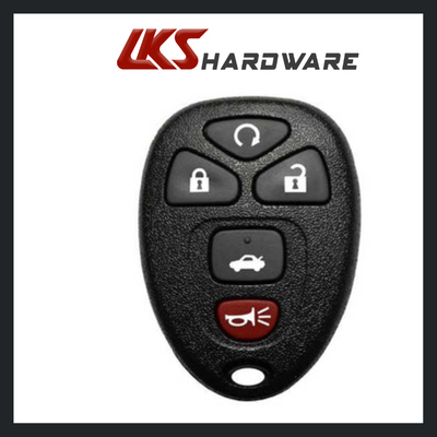 2004-2012 GM / 5-Button Keyless Entry Remote / KOBGT04A