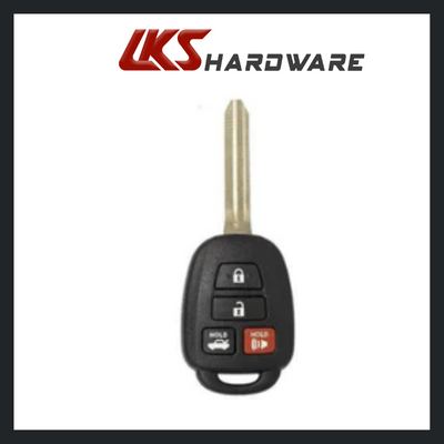 2012-2014 Toyota Camry / 4-Button Remote Head Key / HYQ12BDM G Chip)