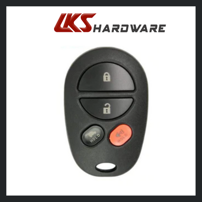 2008-2017 Toyota / 4-Button Keyless Entry Remote / GQ43VT20T