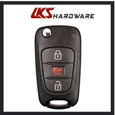 2012-2013 Kia Rio / 3-Button Flip Key / PN: 95430-1W020 / TQ8-RKE-3F02