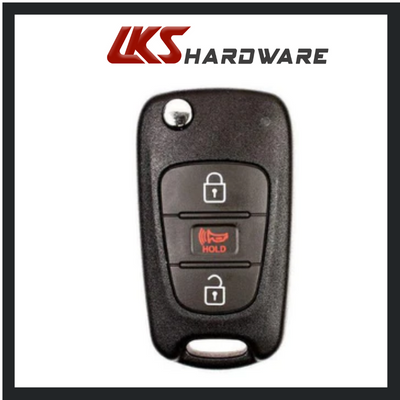 2010-2012 Kia Soul / 3-Button Flip Key / PN: 95430-2K250 / NY0SEKSAM11ATX (AM11MY)