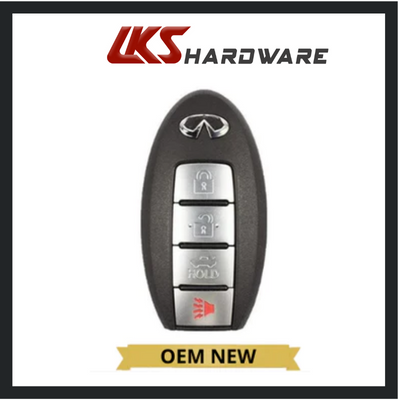 2014-2016 Infiniti Q50 / 4-Button Smart Key / PN: 285E3-4HD0C / KR5S180144203 (OEM)