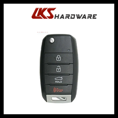 2014-2015 Kia Optima / 4-Button Flip Key / PN: 95430-2T560 / NYODD4TX1306-TFL (AFTERMARKET)