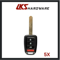Load image into Gallery viewer, 2013-2015 Honda Accord / Civic / 4-Button Remote Head Key / MLBHLIK6-1T (G-Chip)  (5X)
