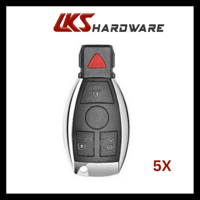 Mercedes Benz 1997-2014 / 4-Button Fobik Key / IYZ-3312 / 315 MHz ( PACK OF 5 )