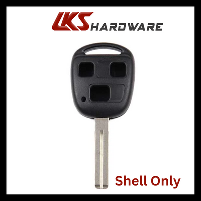 1998-2008 Lexus / 3-Button Remote Head Key SHELL ONLY / LXP90 / HYQ12BBT, HYQ1512V