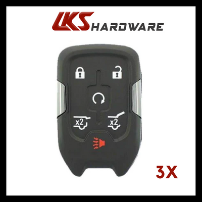 2015-2021 Chevrolet Suburban Tahoe / 6-Button Smart Key / PN: 13529633 / HYQ1EA 433 MHZ (PACK OF 3)