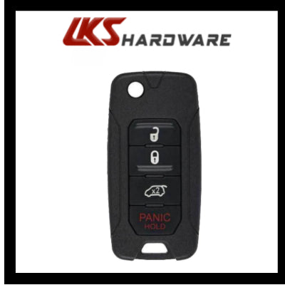 2015-2020 Jeep Renegade Fiat 500X / 4-Button Flip Key / PN: FI5-AM433TX / 2ADFTFI5AM433TX