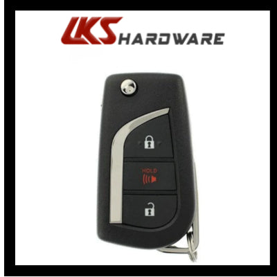 2017-2018 Toyota Corolla / 3-Button Remote Flip Key / PN: 89070-12C20 / HYQ12BFB (H Chip)