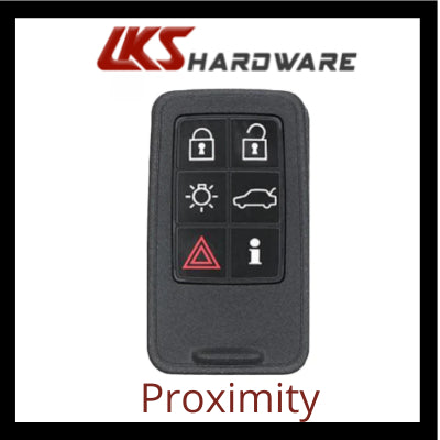 2007-2018 Volvo / 6-Button Smart Key / PN: 30659498 / KR55WK49266 / Keyless Drive / 434 MHz