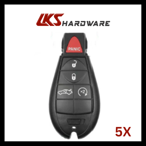 2012-2016 Dodge Dart 5-Button Fobik Smart Key / M3N32297100 ( PACK OF 5)