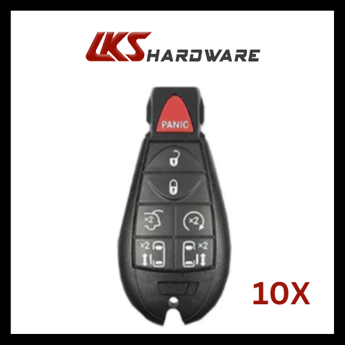 2008-2019 Chrysler Dodge VW / 7-Button Fobik Key / M3N5WY783X / 433 MHz ( PACK OF 10 )