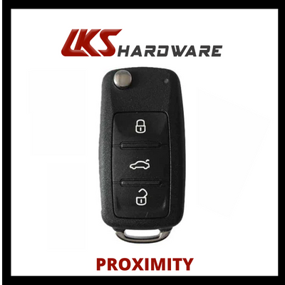 2017-2018 Volkswagen / 4-Button Smart Flip Key / PN: 5KO837202BJ / NBGFS93N / PROX