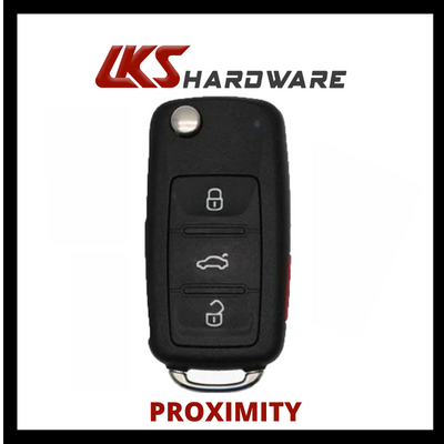 2004-2008 Volkswagen Touareg / 4-Button Flip Key / KR55WK45032 / PROXIMITY