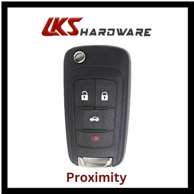 2010-2021 Chevrolet / 4-Button Flip Key / PN: 5921872 / OHT05918179 / HU100 / PEPS