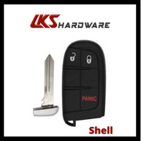 Load image into Gallery viewer, 2011-2019 Dodge Chrysler Jeep / 3-Button Smart Key SHELL for M3N40821302, M3M40821302
