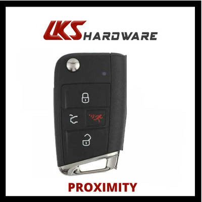 2015-2019 Volkswagen Golf GTI / 4-Button Flip Key / PN: 5G0 959 752 BE / NBGFS12P01/ HU66 / PROX