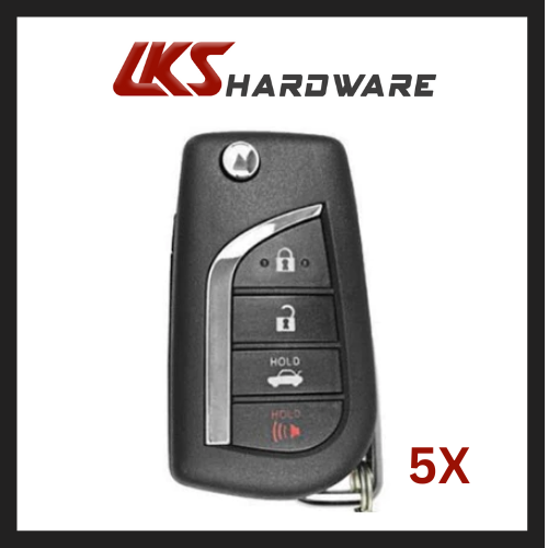 2014-2017 Toyota Camry Corolla 4-Button Flip-Key / HYQ12BDM (H Chip) (5X)