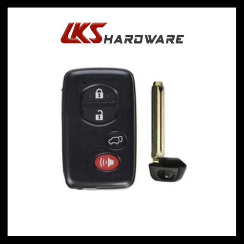 2010-2017 Toyota  4-Button Smart Key / w/ Hatch / PN: 89904-0T060 / HYQ14ACX / GNE Board (AFTERMARKET)